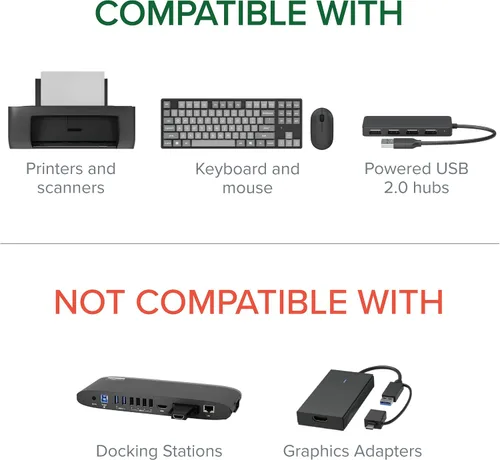 Vista 5 de Plugable Interruptor de uso compartido USB 2.0 para compartir un puerto de dispositivo USB con un botón entre dos computadoras