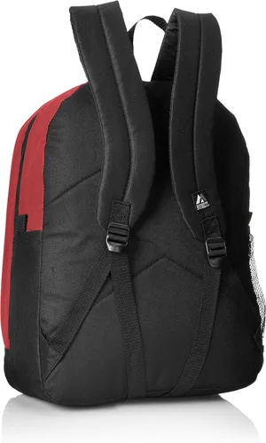 Vista 5 de Everest Mochila con doble compartimento principal, Borgoña, Mochila con doble compartimento principal