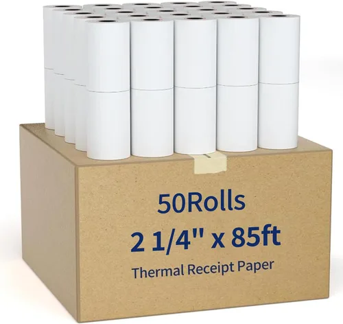 Vista 11 de Papel de recibo térmico 3 1/8 x 119 Papel de recibo Caja registradora POS Papel de recibo 10 rollos