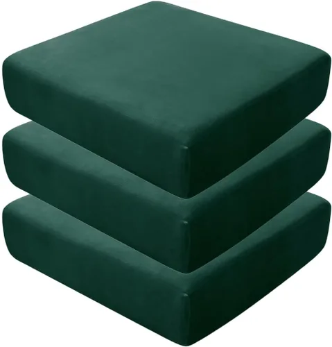 Vista 27 de Fundas de asiento de terciopelo ultra suave, fundas de cojín de asiento suave SOFE fundas de sofá con parte inferior elástica lavable funda