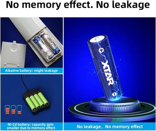 Vista 6 de Baterías AA XTAR 1.5V 4150mWh (4 piezas 1.5V AA 4150mWh)