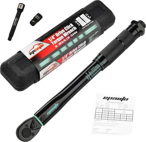 Vista 9 de EPAuto Llave dinamométrica de clic de 1/2 pulgada, 10-150 pies/libra, 13.6-203.5 N/m, negro