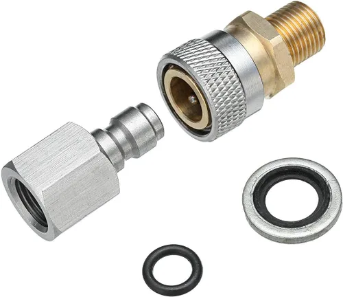 Vista 2 de Conector BSPP de 1/8 a 0.315 in Plug Fill Nipple Foster Set de desconexión