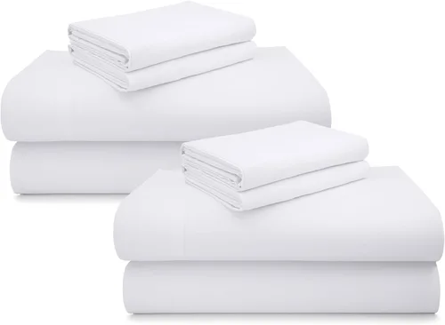 Vista 48 de California Design Den Juego de sábanas de lujo tamaño King - 100% algodón, 600 número de hilos, sábanas King de bolsillo profundo, ropa de cama