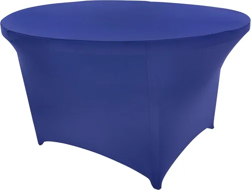 Vista 141 de Mantel de cóctel de elastano redondo de 24 pulgadas x 30 pulgadas de alto, color negro