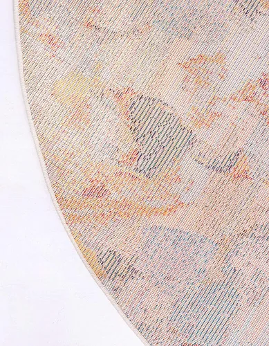 Vista 9 de Tapete Unique Loom colección Jardin para múltiples áreas, abstracta, vibrante, Polipropileno, MulticolorAmarillo
