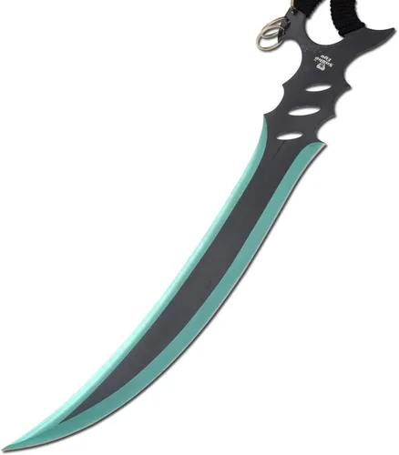 Vista 3 de Snake Eye Tactical Two Tone Fantasy Desgin Ninja Sword Comes with Nylon Sheath Verde