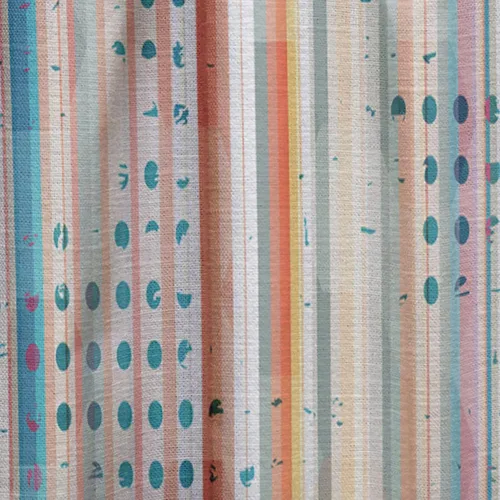 Vista 7 de DesignQ Panel de cortina moderno y contemporáneo 'Grunge Line