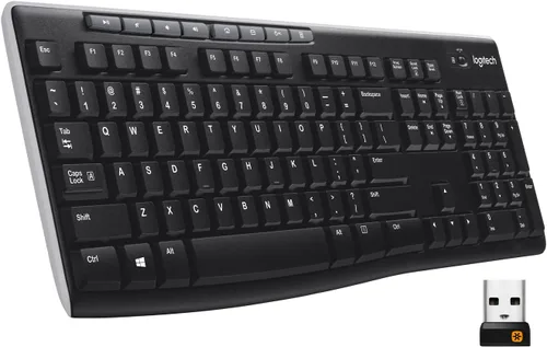 Vista 14 de Logitech MK270 - Combo de teclado y mouse inalámbrico para Windows, 2.4 GHz, 8 teclas multimedia, PC, portátil, teclado inalámbrico y mouse compacto