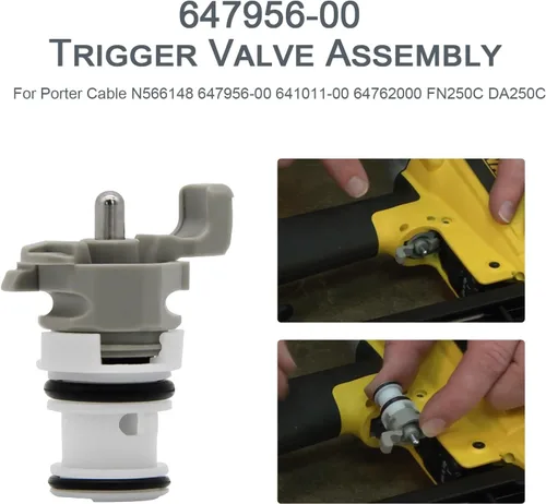 Vista 2 de Thaekuns 647956-00 647620-00 Conjunto de válvula de gatillo para cable Porter N566148 64795600 641011-00 FN250C DA250C (2pcs)