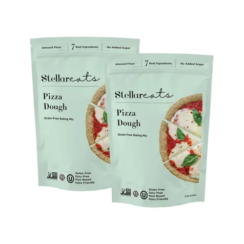 Vista 10 de Stellar Eats Mezcla para hornear masa de pizza sin granos, sin gluten, sin lácteos, a base de plantas, apta para paleo, sin azúcar añadida, a base