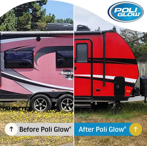 Vista 7 de Poli Glow Kit de Pulimento para Barcos y Vehículos Recreativos con Guante Aplicador - Pulimento de Fibra de Vidrio de Alto Brillo de 32 oz