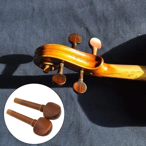 Vista 3 de Crear idea Juego de clavijas de afinación para violín de violín de violín de 4/4 tamaño 4/4 madera de azufaifo de madera