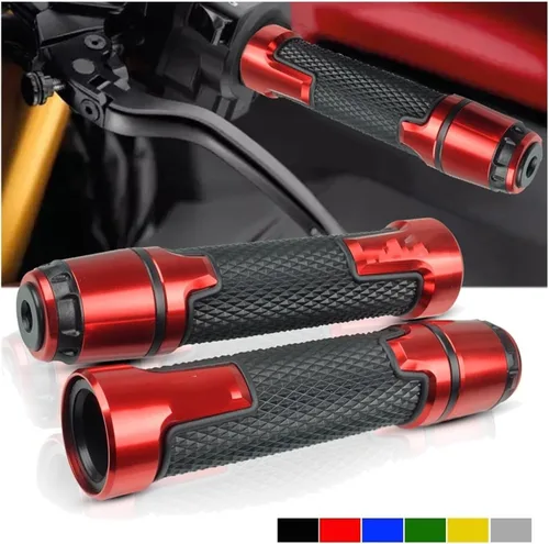 Vista 2 de Para Yamaha XT 660 XT660 1984 1985 1986 2004-2017 2012 2013 2014 7/8 "0.866 in Accesorios de motocicleta Manillar Agarraderas Black