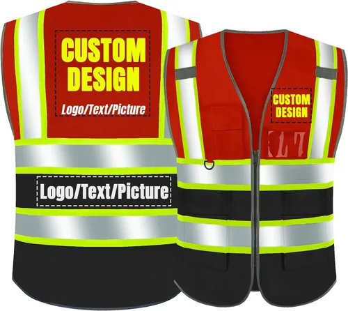Vista 48 de BeautyWill Chaleco de Seguridad con Logo Personalizado Clase 2 Chaleco Reflectante de Alta Visibilidad Chaleco de Construcción Transpirable