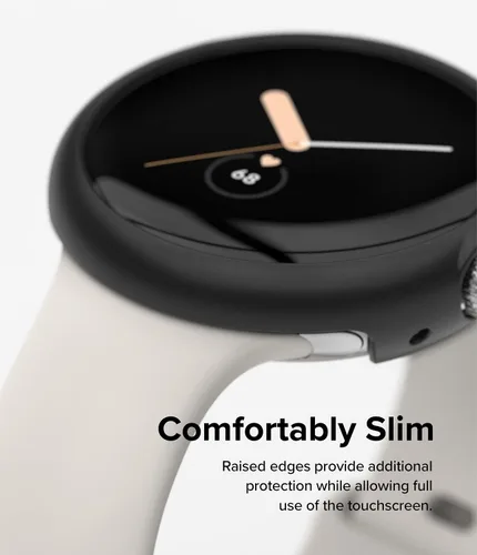 Vista 9 de Ringke Onyx - Funda compatible con Google Pixel 7 [negra] + funda delgada compatible con Google Pixel Watch [transparente + negro]