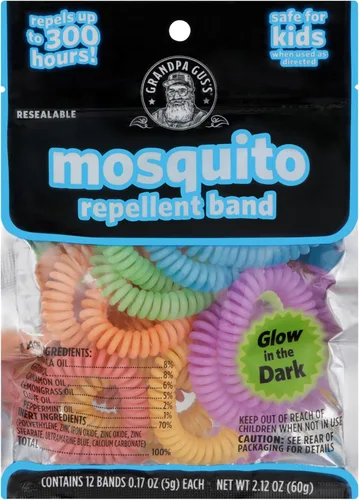 Vista 8 de Grandpa Gus's Pulseras repelentes de mosquitos, bandas repelentes de insectos para niños y adultos, sin DEET, aceites esenciales a base de plantas