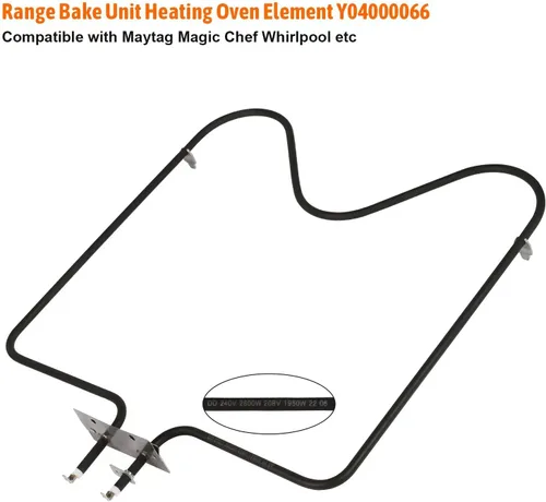 Vista 2 de Elemento calefactor para horno sustituye a Y04000066 (paquete de 1)