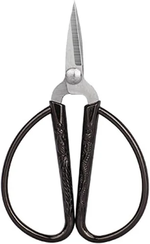 Vista 3 de Tijeras pequeñas de bordado de costura de 3.3 pulgadas, tijeras pequeñas de acero inoxidable, tijeras de detalle de punta afilada para costura, Negro