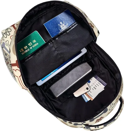 Vista 5 de Mochila para la escuela, laptop, mochila grande casual para estudiantes, niñas, niños, adolescentes, viajes, deportes, trabajo, Divertido estampado