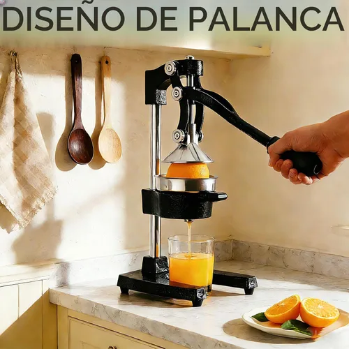 Vista 5 de Prensa de mano de exprimidor de hierro fundido resistente, Juicer naranja