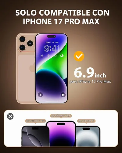 Vista 2 de PDDKISS Paquete de 2 protectores de pantalla de privacidad para iPhone 17