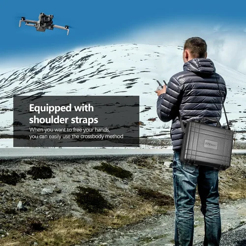Vista 6 de FPVtosky Funda rígida para DJI Mini 5 Pro/Fly More Combo/Plus, funda de transporte impermeable para accesorios Mavic Mini5 Pro RC 2 [solo funda]
