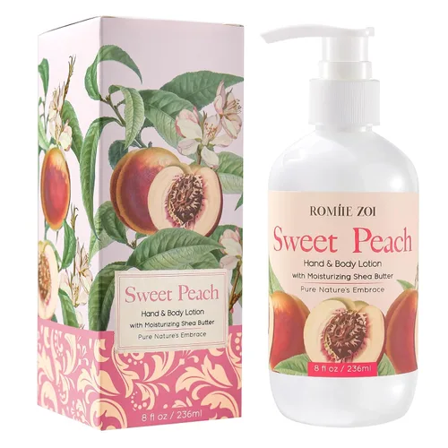 Vista 23 de ROMIIE ZOI Loción diaria para manos y cuerpo con manteca de karité hidratante - Jardín de primavera con aroma a felicidad botánica - 236 ML / 8 FL OZ
