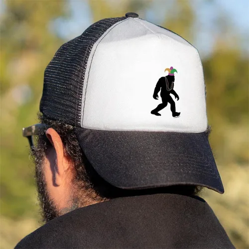 Vista 6 de ThisWear Mardi Gras Sasquatch Trucker Hat