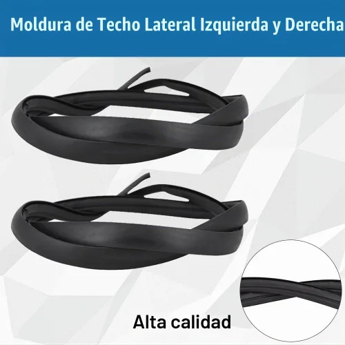 Vista 4 de Moldura de techo lateral izquierdo y derecho negro para Toyota Corolla 2009-2013