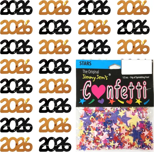 Vista 39 de Confetti Year 2023 Blue Royal, Orange Combo - 2 bolsas de media onza (1 oz)