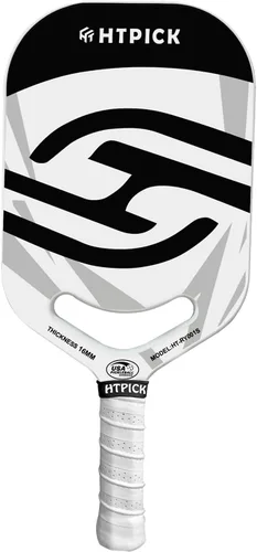 Vista 9 de Palas de Pickleball Pala de Pickleball de Fibra de Carbono T700 con Garganta Aero Moldeado por Prensado en Caliente Núcleo de Polímero de 16mm