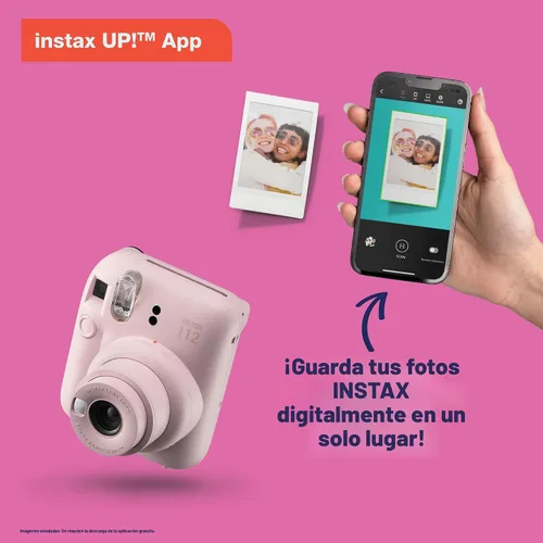Vista 5 de Fujifilm Cámara instantánea Instax Mini 12 (rosa flor) (renovada)