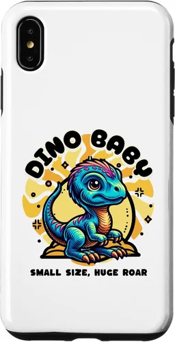 Vista 11 de Cute Dino Baby Cartoon Illustration for Kids Case for iPhone 17