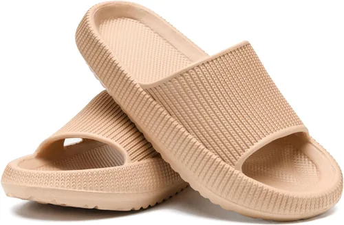 Vista 2 de Sandalias acolchadas para niños y niñas, sandalias de ducha, sandalias de baño, piscina, cómodas, suela gruesa, para el hogar, pantuflas de verano