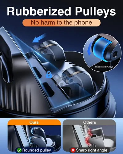 Vista 5 de Soporte para teléfono celular de salpicadero, soporte de teléfono móvil multifuncional para automóvil, soporte de teléfono de coche giratorio