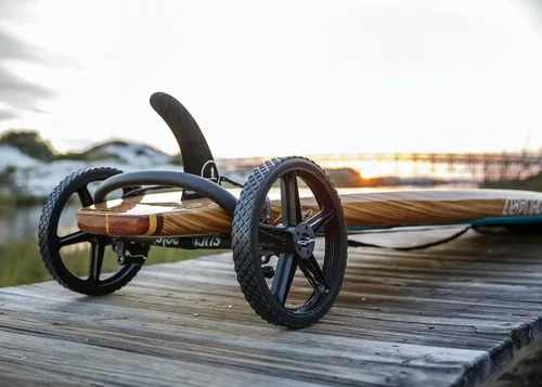 Vista 8 de SUP Wheels Evolution Portador de tabla de remo de pie Easy Board Transporter