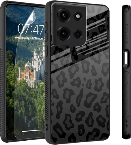 Vista 30 de Funda para Motorola Moto Edge 2022, cubierta trasera de vidrio templado con protector de pantalla, funda protectora a prueba de golpes para Motorola