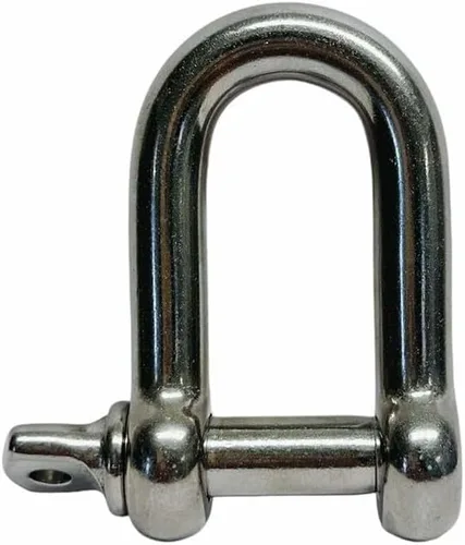 Vista 4 de 10 pieza 5/32" Cadena D Grillete de acero inoxidable con tornillo Pin 150 Lb