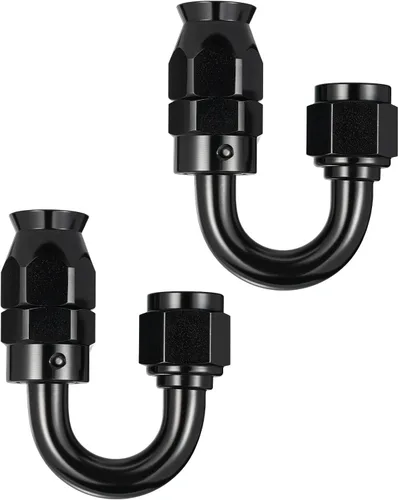 Vista 23 de EVIL ENERGY 3AN PTFE manguera extremo montaje 90 grados negro para manguera de PTFE solamente 2PCS