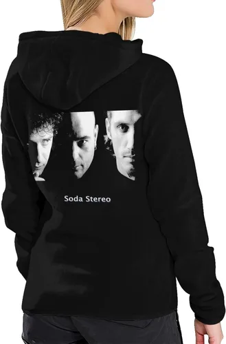 Vista 2 de Soda - Sudadera con capucha estéreo y bolsillos para mujer