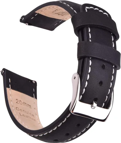 Vista 35 de Ritche Correas de Reloj de Cuero de Liberación Rápida Regalo de Navidad, Correas de Reloj Genuinas para Hombres y Mujeres, Correa de Reloj de Cuero