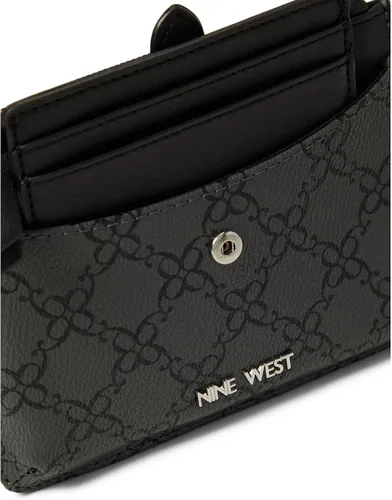 Vista 4 de Nine West Jollie Boxed Slg - Cartera doble con cremallera superior pequeña, Negro azabache, Jollie - Cartera plegable con cremallera superior pequeña
