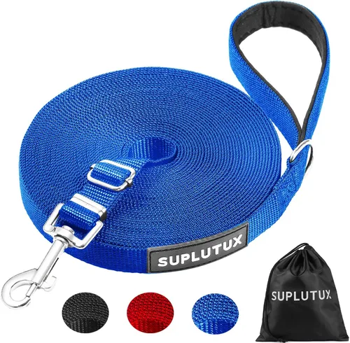Vista 10 de Correa de plomo larga para entrenamiento exterior de perro de 30 pies, ajustable, correa de entrenamiento de perro para perros grandes, medianos
