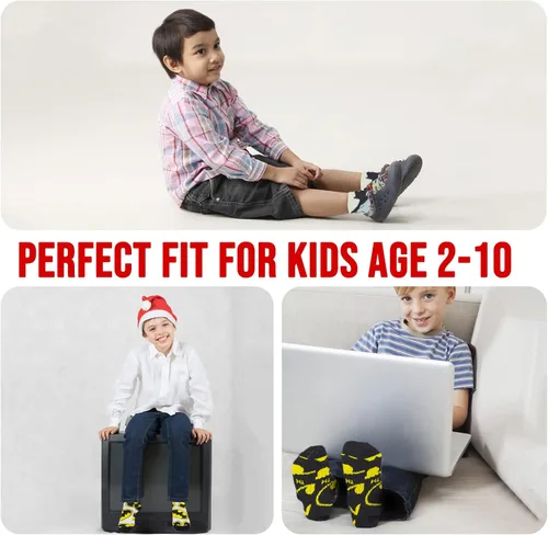 Vista 4 de DC Comics Calcetines para niños, paquete de 10 calcetines para niños, calcetines para niños pequeños con The Batman, Superman, Wonder Woman y Flash