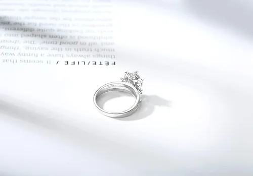 Vista 6 de Sucrun Sailor Moon - Anillo de meditación hermoso guardián, Plata, Circonita.