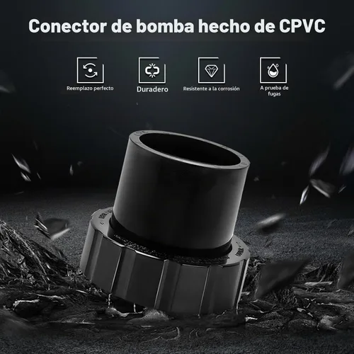 Vista 5 de SPX3200UNKIT - Kit de conexión de unión para Hayward Select, conexión de unión de bomba para Hayward Tristar, Northstar, bombas EcoStar, filtro
