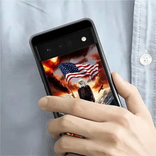 Vista 1966 de Compatible con Google Pixel 4A 5G Mobile Case Creative Acrylic Panel trasero Silicona Protección Grip especialmente diseñado para Google Pixel 4A 5G