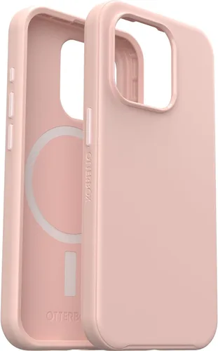 Vista 6 de OtterBox Funda de la serie Symmetry para iPhone 15 Pro (solamente) - Zapatillas de Ballet (Rosa), Se Acopla a MagSafe, Ultra-Elegante, Bordes