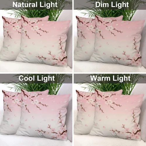 Vista 33 de Batmerry Autumn Pumpkin Templeton Throw Pillow Covers, Green Leaves Paths Forests Decorative Pillow Covers Digital Printing Blended for Couch Sofa
